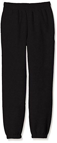 Fruit of the Loom Jungen Sporthose SS114B, Schwarz (Black), Gr. 14-15 Jahre von Fruit of the Loom