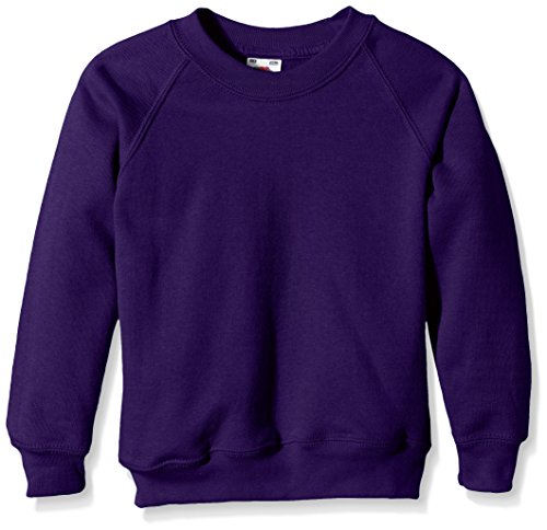 Fruit of the Loom Jungen Sweatshirt SS024B, Violett - Violett - 14-15 Years (taille fabricant: 164cm/36) von Fruit of the Loom