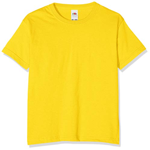 Fruit of the Loom Jungen T-Shirt, Yellow (Sunflower Yellow), 12-13 Jahre (152) von Fruit of the Loom