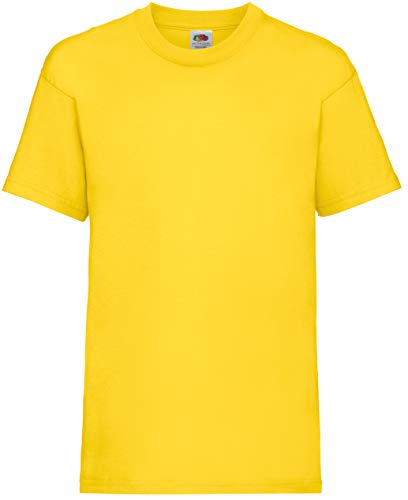 Fruit of the Loom Jungen T-Shirt, Jaune - Jaune, 5 Jahre von Fruit of the Loom