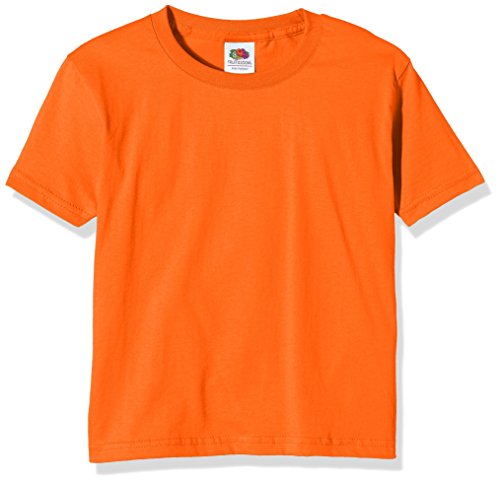 Fruit of the Loom Jungen T-Shirt Ss124b, Orange, 12-13 Jahre von Fruit of the Loom