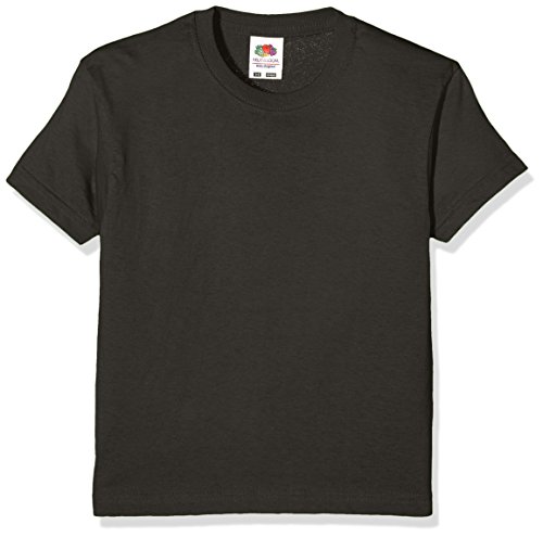 Fruit of the Loom Jungen T-Shirt Ss132b, Grau (Light Graphite), 3-4 Jahre von Fruit of the Loom