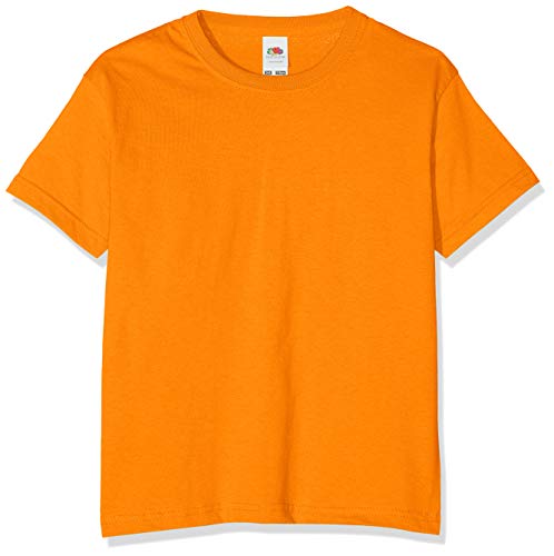 Fruit of the Loom Jungen T-Shirt Value T, Orange (Orange),5-6 Jahre (Herstellergröße:26) von Fruit of the Loom