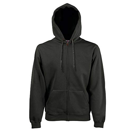 Fruit of the Loom - Kapuzen Sweat-Jacke 'Hooded Zip' L,Charcoal von Fruit of the Loom