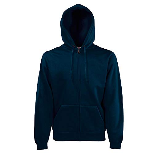 Fruit of the Loom - Kapuzen Sweat-Jacke 'Hooded Zip' M,Deep Navy von Fruit of the Loom