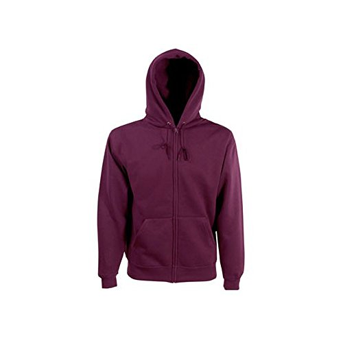Fruit of the Loom Kapuzen Sweatjacke #41 Burgund - L von Fruit of the Loom