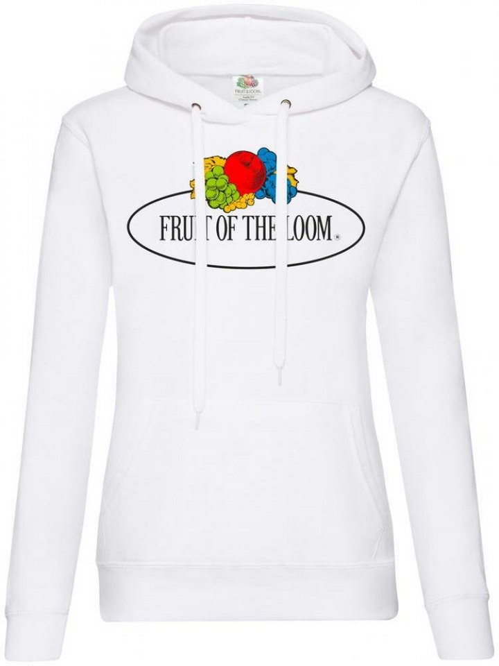 Fruit of the Loom Kapuzenpullover Ladies Vintage Hooded Sweat Large Logo Print - Kapuzensweat von Fruit of the Loom