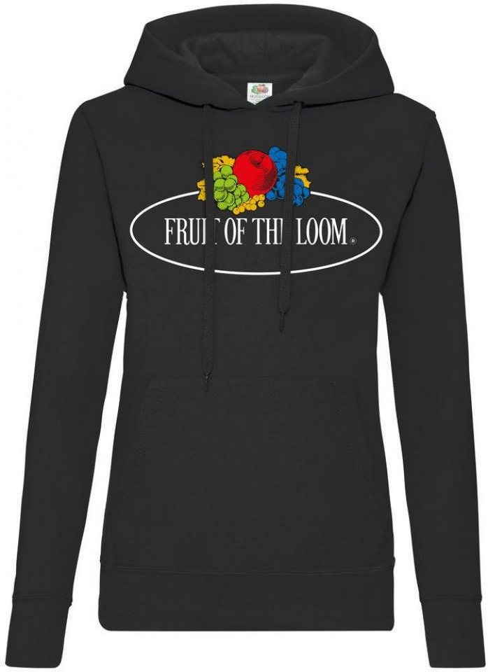 Fruit of the Loom Kapuzenpullover Ladies Vintage Hooded Sweat Large Logo Print - Kapuzensweat von Fruit of the Loom
