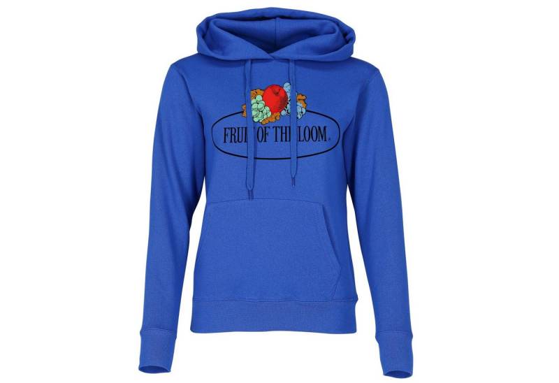 Fruit of the Loom Kapuzensweatshirt Damen Kapuzenpullover mit Vintage-Logo von Fruit of the Loom