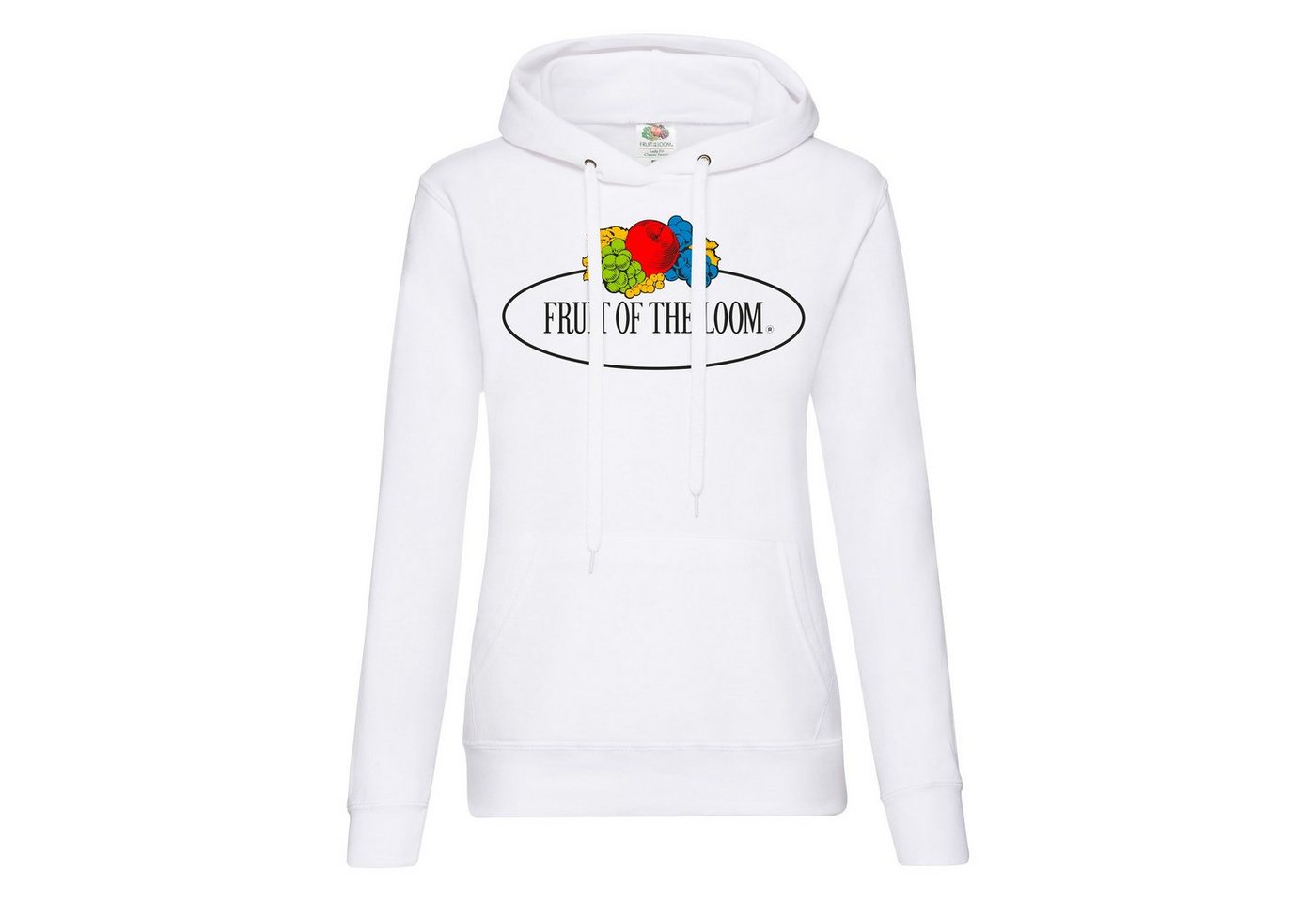 Fruit of the Loom Kapuzensweatshirt Damen Kapuzenpullover mit Vintage-Logo von Fruit of the Loom