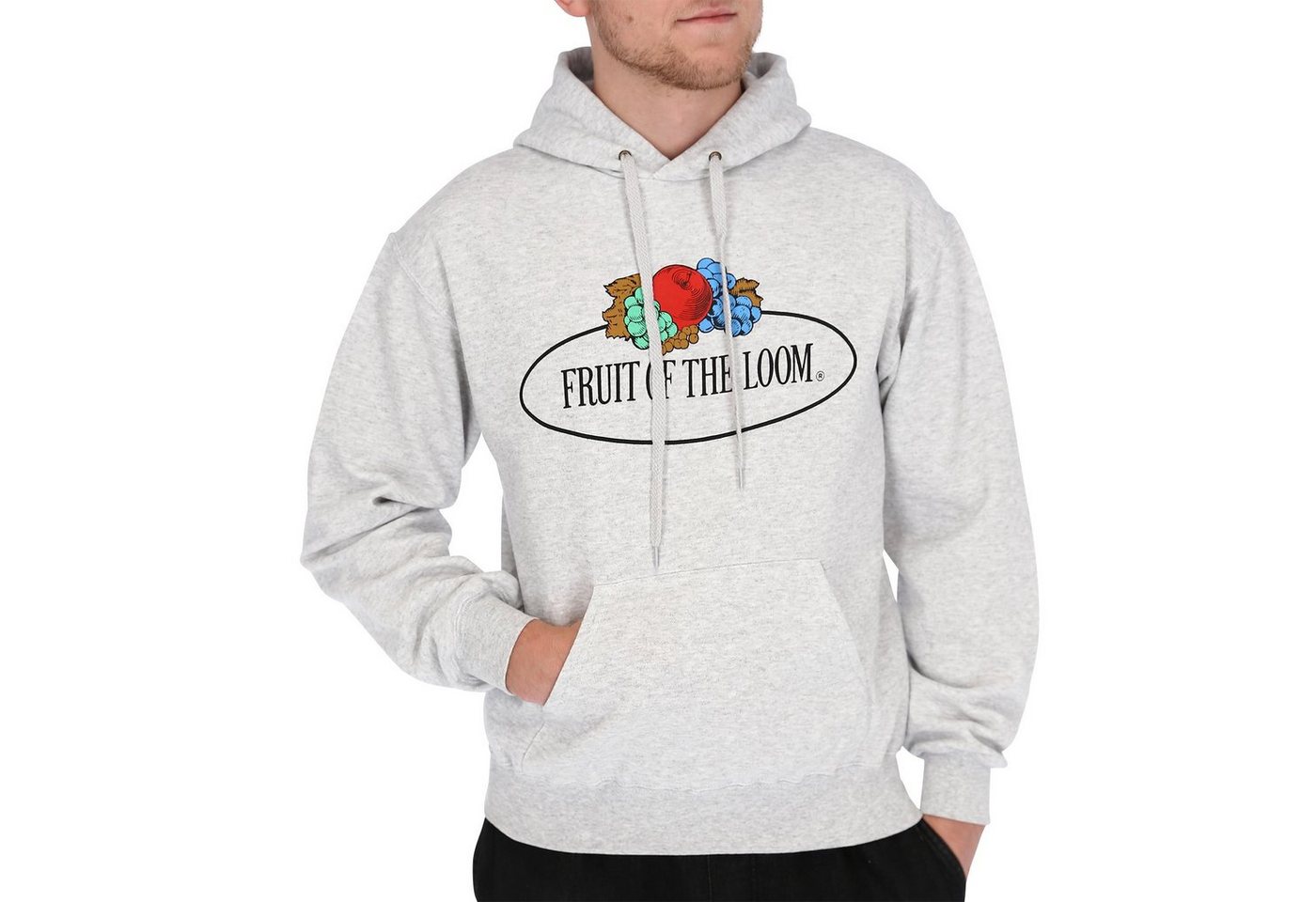 Fruit of the Loom Kapuzensweatshirt Kapuzenpullover mit Vintage-Logo von Fruit of the Loom