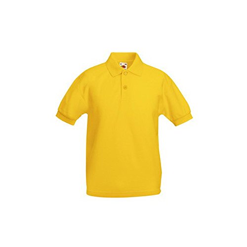 Fruit of the Loom Kids 65/35 Pique Polo #34 Sonnenbl. Gelb - 128 von Fruit of the Loom