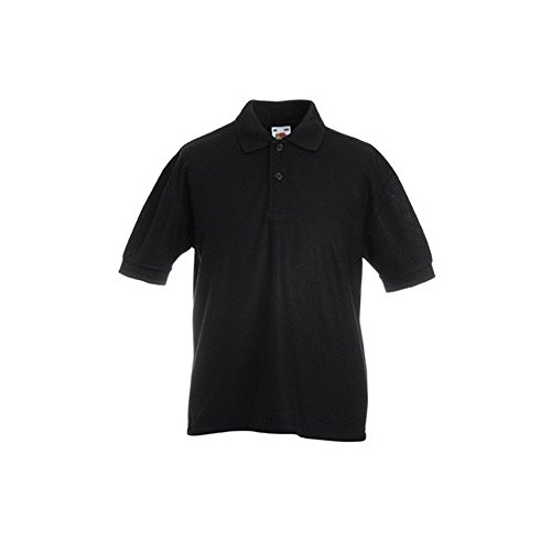 Fruit of the Loom Kids 65/35 Pique Polo #36 Schwarz - 140 von Fruit of the Loom