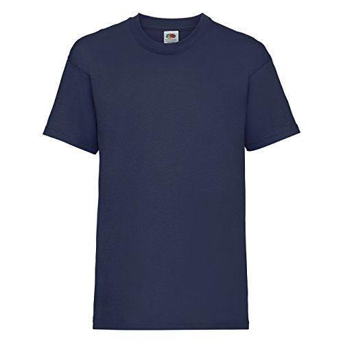 Fruit of the Loom Kids Iconic T-Shirt Größe 104-164, Farbe:Navy, Größe:128 von Fruit of the Loom