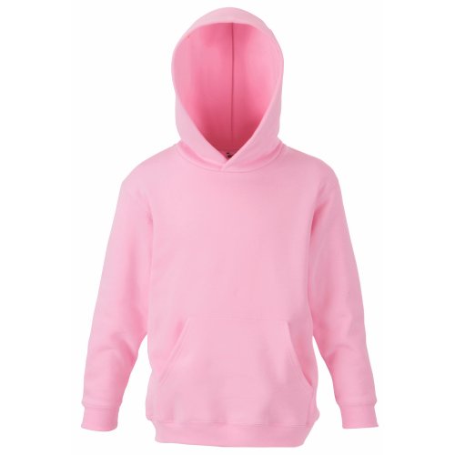 Fruit of the Loom Kids Kapuzen Sweatshirt 62-043-0 128 (7-8),Light Pink von Fruit of the Loom