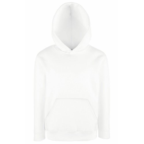 Fruit of the Loom Kids Kapuzen Sweatshirt 62-043-0 152 (12-13),White von Fruit of the Loom