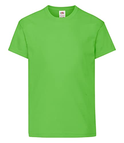 Fruit of the Loom Kids Original T Shirt - 21 Colours/Age 3-15 Ye - Lime - 1213 von Fruit of the Loom