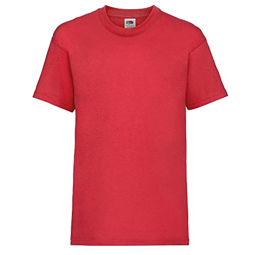 Fruit of the Loom - Kids Value Weight T / Red, 98 98,Red von Fruit of the Loom