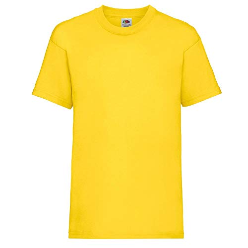 Fruit of the Loom - Kids Value Weight T / Yellow, 116 116,Yellow von Fruit of the Loom