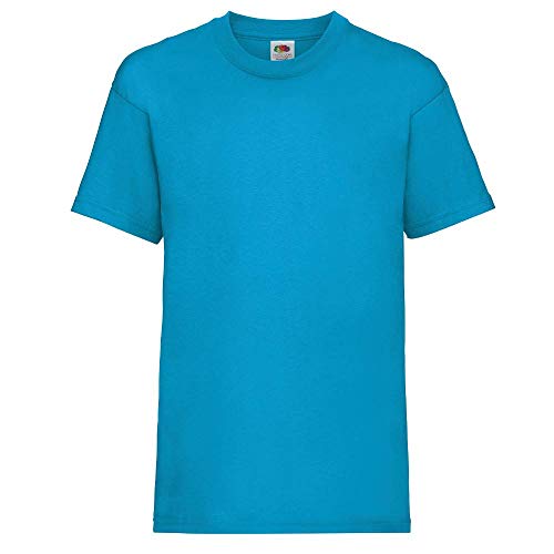 Fruit of the Loom - Kids Value Weight T Age 9-11,Azure Blue von Fruit of the Loom