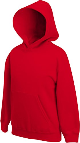 Fruit of the Loom Kinder Kapuzen-Pullover - Rot - Rot - 104 104,Rot - Rot von Fruit of the Loom