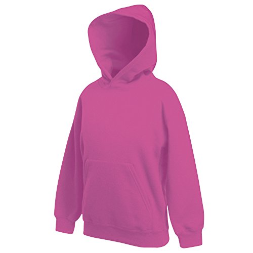 Fruit of the Loom Kinder Kapuzenpullover, Pink 12-13 Jahre von Fruit of the Loom