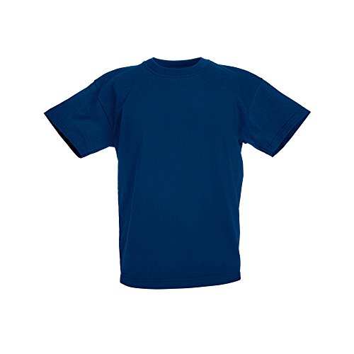 Fruit of the Loom Kinder Original Kurzarm T-Shirt (12-13 Jahre) (Marineblau) von Fruit of the Loom