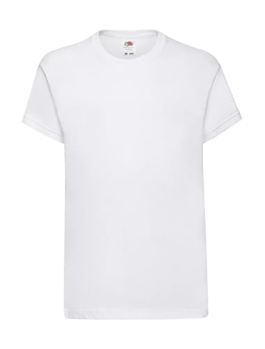 Fruit of the Loom Kinder Original Kurzarm T-Shirt (5-6 Jahre) (Fuchsia) von Fruit of the Loom