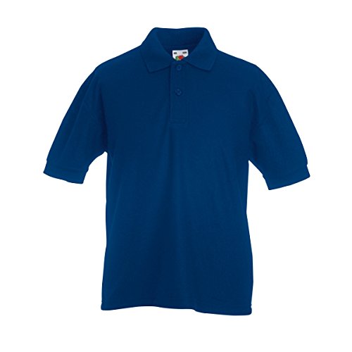 Fruit of the Loom Kinder Polo Shirt, Kurzarm (12-13 Jahre) (Marineblau) von Fruit of the Loom