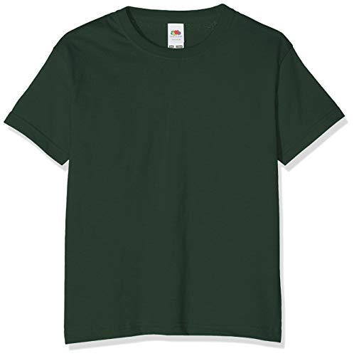 Fruit of the Loom Jungen T-Shirt, Green (Bottle Green), 12-13 Jahre (152) von Fruit of the Loom