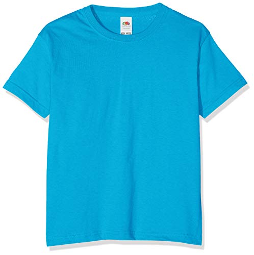 Fruit of the Loom Kinder T-Shirt Valueweight T Kids 61-033-0 Azure Blue 104 (3-4) von Fruit of the Loom