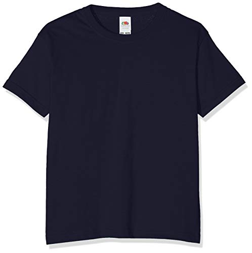 Fruit of the Loom Jungen T-Shirt, Blau - Deep Navy, 3-4 Jahre (104) von Fruit of the Loom