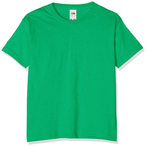 Fruit of the Loom Jungen T-Shirt, Green (Kelly), 3-4 Jahre (104) von Fruit of the Loom