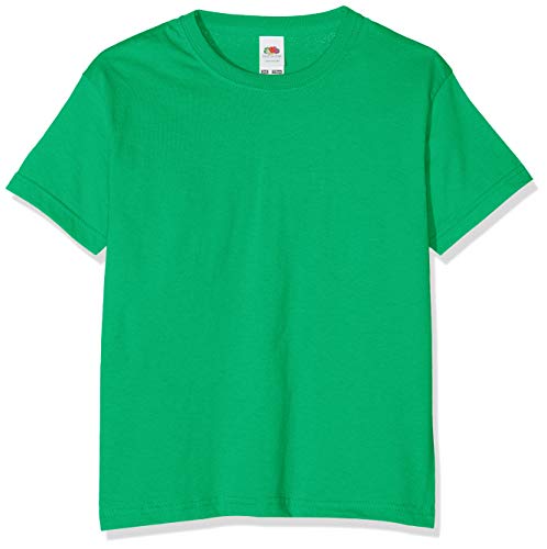 Fruit of the Loom Jungen T-Shirt, Green (Kelly), 7-8 Jahre (128) von Fruit of the Loom