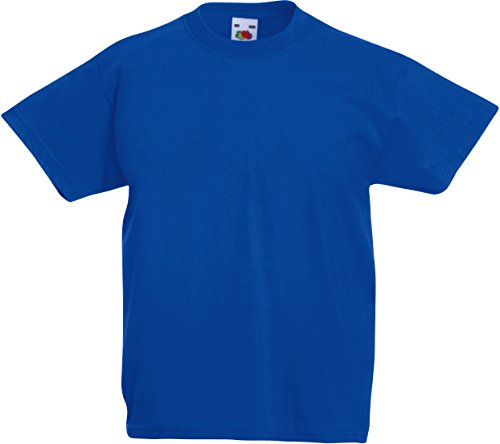 Fruit of the Loom Kinder T-Shirt Valueweight T Kids 61-033-0 Royal 98 (2-3) von Fruit of the Loom