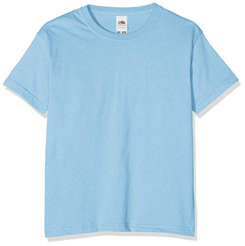 Fruit of the Loom Kinder T-Shirt Valueweight T Kids 61-033-0 Sky Blue 104 (3-4) von Fruit of the Loom