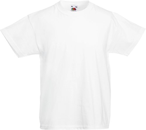 Fruit of the Loom Kinder T-Shirt Valueweight T Kids 61-033-0 White 98 (2-3) von Fruit of the Loom