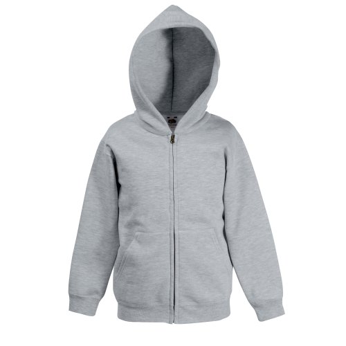 Fruit of the Loom Kinder Unisex Kapuzenjacke Premium 70/30 (14/15 Jahre) (Grau) von Fruit of the Loom