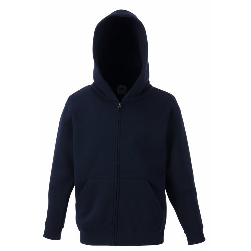 Fruit of the Loom Kinder Unisex Kapuzenjacke Premium 70/30 (7/8 Jahre) (Marineblau) von Fruit of the Loom