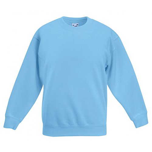 Fruit of the Loom Kinder Unisex Pullover Premium 70/30 (12/13 Jahre) (Hellblau) von Fruit of the Loom