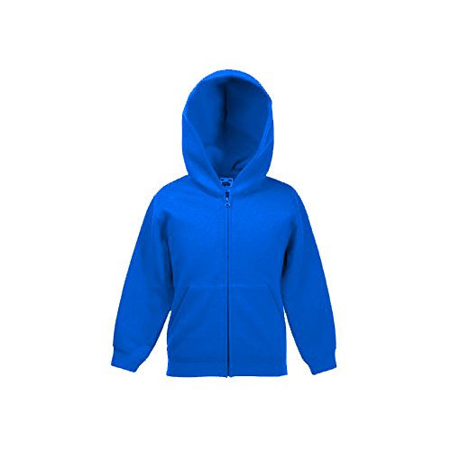 Fruit of the Loom Kinder Zip-Kapuzensweatshirt #51 Royal - 164 von Fruit of the Loom