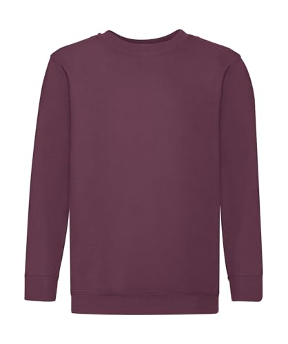 Fruit of the Loom Klassischer Unisex-Pullover für Kinder, burgunderfarben, 5-6 Jahre Fruit of the Loom Klassischer Unisex-Pullover für Kinder, burgunderfarben, 5-6 Jahre von Fruit of the Loom