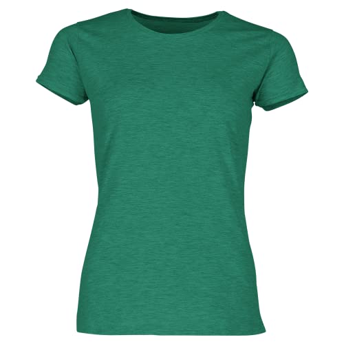 Fruit of the Loom Ladies Iconic T-Shirt Größe S - XXL, Farbe:Retro grün meliert, Größe:2XL von Fruit of the Loom