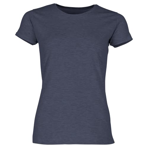 Fruit of the Loom Ladies Iconic T-Shirt Größe S - XXL, Farbe:Vintage Navy meliert, Größe:2XL von Fruit of the Loom