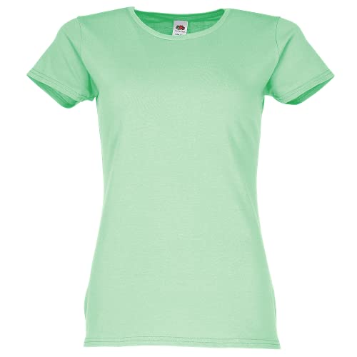 Fruit of the Loom Ladies Iconic T-Shirt Größe S - XXL, Farbe:neomint, Größe:M von Fruit of the Loom