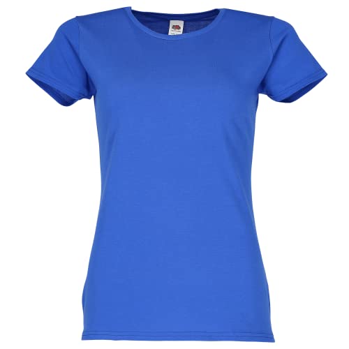 Fruit of the Loom Ladies Iconic T-Shirt Größe S - XXL, Farbe:royal, Größe:XS von Fruit of the Loom