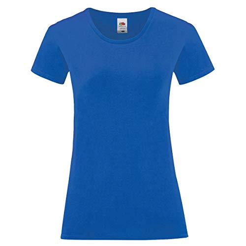 Fruit of the Loom Ladies Iconic T-Shirt Größe S - XXL, Größe:L, Farbe:royal von Fruit of the Loom