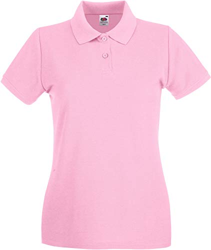 Fruit of the Loom Ladies Premium Polo Rosa Light Pink S von Fruit of the Loom