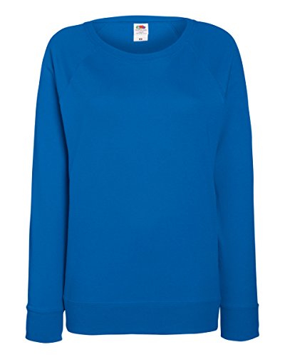 Fruit of the Loom - Lady-Fit, Leichter Raglan-Damenpullover Gr. Small, königsblau von Fruit of the Loom