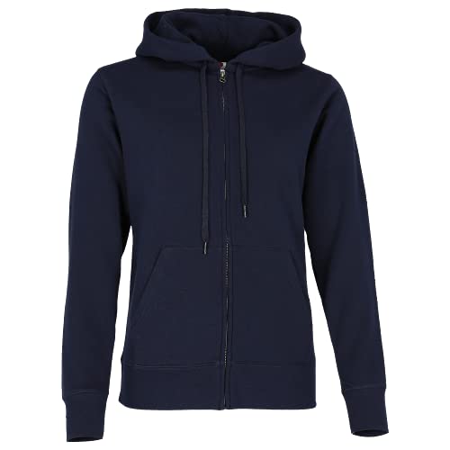 Fruit of the Loom Lady-Fit Damen Kapuzenjacke/Sweatshirt-Jacke mit Kapuze (M) (Dunkelblau) von Fruit of the Loom